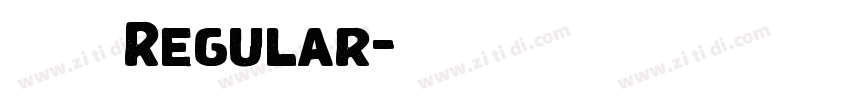 美团体 Regular字体转换 美团体 Regular字体转换